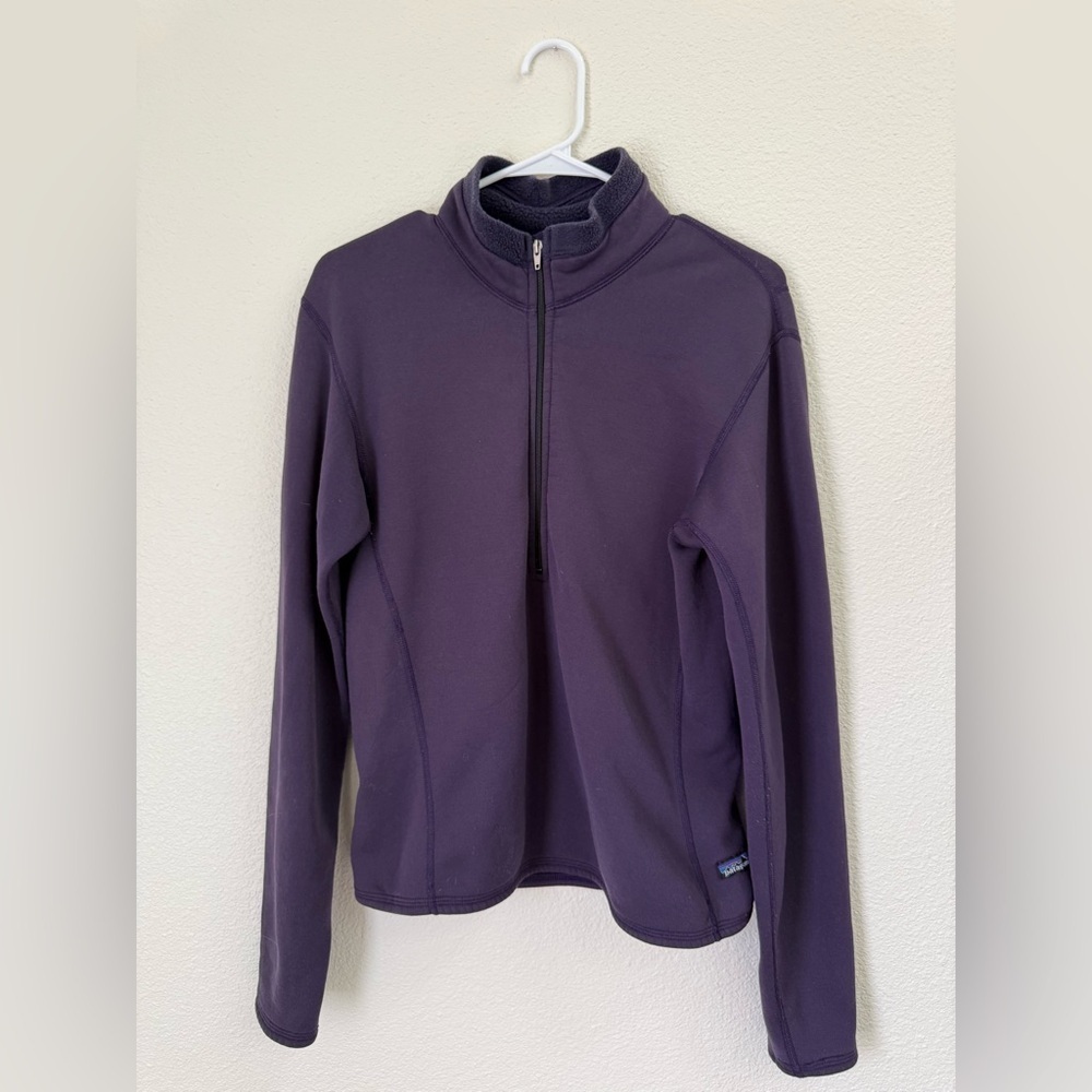 Patagonia Purple Quarter-Zip Fleece Pullover Women’s Size Medium